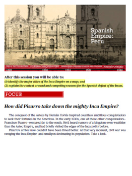 Preview of 3.2 - Spanish Empire: Peru