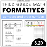 3.2D Formative Assessments - Compare and Order Whole Numbers