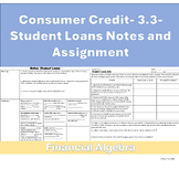 3.3 Student Loans, Consumer Credit, Financial Algebra, Sub