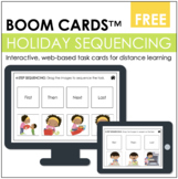 3 & 4-Step Holiday Sequencing BOOM CARDS™ | Digital Task Cards