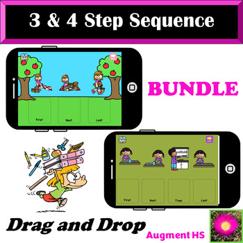 Preview of 3 & 4 Step Sequencing Digital Activity on Boom Cards™