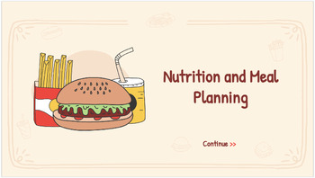 Preview of 3-4 Week Nutrition/Meal Planning/Budgeting/MyPlate Digital Notebook