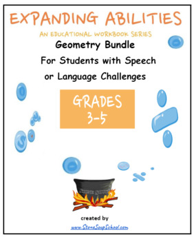 Preview of 3 - 5 CCS: Geometry Math Bundle for Speech/Language Challenged