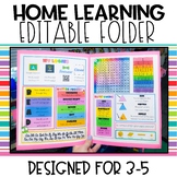 3-5 Editable Home Learning Folder