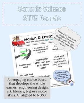 Preview of 3-5 Motion & Energy STEM Choice Board
