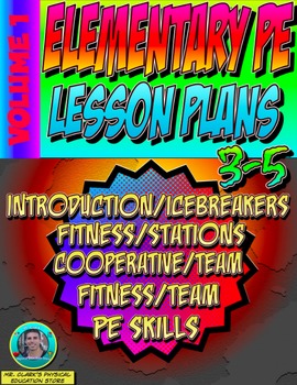 Preview of 3-5 Physical Education Lesson Plan Volume 1