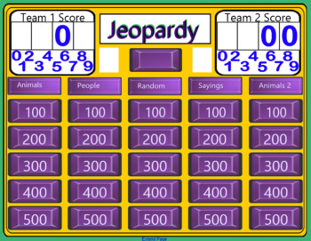 Preview of 3-5 Reading SOL Review Jeopardy