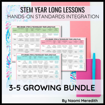 Preview of 3-5 STEM Projects | Growing Year Long Bundle