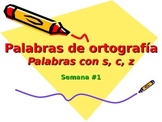 3-5th Grade Spanish Vocabulary - Week 1