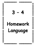 3-6 Language, Math and Cultural Homework