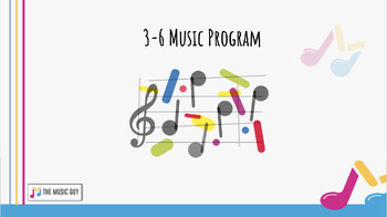 Preview of 3-6 Music Program (lessons, songs & activities for the classroom)
