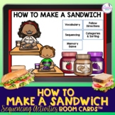 Build a Sandwich 3-6 Sequencing with Pictures Boom Cards™ 