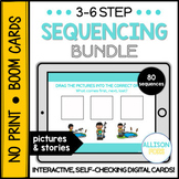 3-6 Step Sequencing Bundle BOOM Cards™️ Speech Therapy Distance Learning