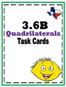 Preview of 3.6B Quadrilaterals Task Cards - free sample