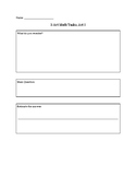 3-Act Math Task Graphic Organizer