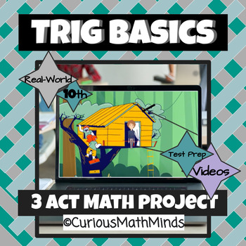 Preview of 3 Act Math Whole Unit Trig Project