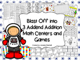 3 Addend Math Centers and Games