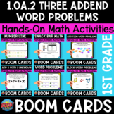 3 Addend Word Problems | 6 Boom Card Decks | 1.OA.2