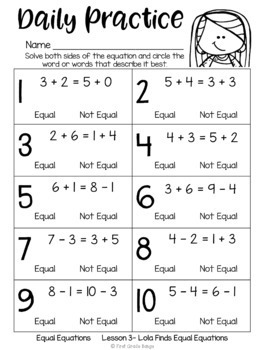 besøg hvile fjer 3 Addends & Equal Equations First Grade Math Lessons, Guided Math &  Worksheets