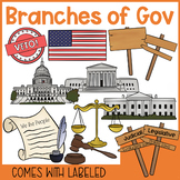 3 Branches of Government Clip Art | Judicial, Legislative,
