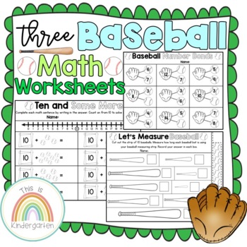 baseball math worksheets teaching resources teachers pay teachers