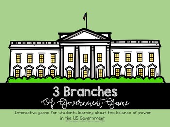 Preview of 3 Branches of Government Checks and Balances Game - UPDATED