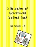 3 Branches of Government Project Pack