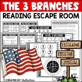 3 Branches of Government Reading Escape Challenge