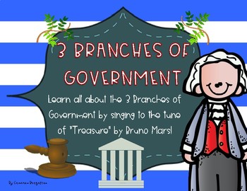 Preview of Constitution Day 3 Branches of Government Song Lyrics