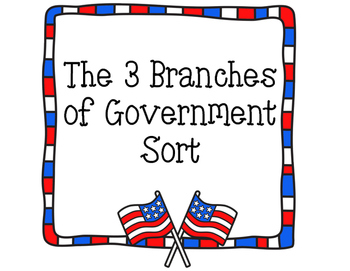 Preview of 3 Branches of Government Sort