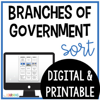 Preview of 3 Branches of Government Sort Activity with Google Slides