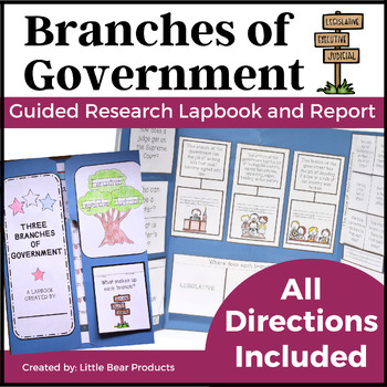 Preview of 3 Branches of Government  | Three Branches of Government Project | US Government