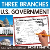 3 Branches of Government Worksheets and Activities | U.S. 