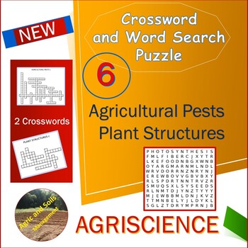 CROSSWORDS AND WORDS SEARCH (6) AGRISCIENCE CAREERS PLANTS PESTS