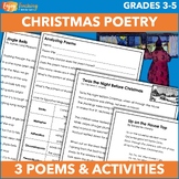 3 Christmas Poems - Holiday Poetry Worksheets and Activities