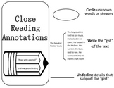 3 Close Reading Annotation Marks