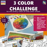 Fun Primary Color Mixing w/ Crayons- Color Wheel & Landsca