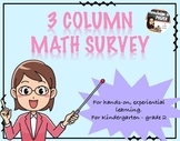 3 Column Math Survey