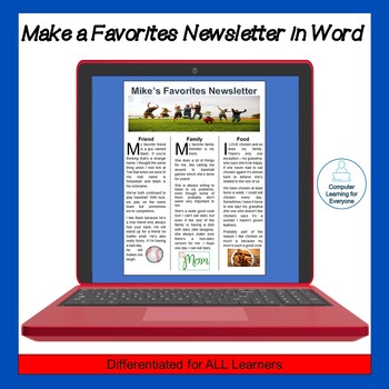 Preview of Make a Favorites Newsletter in Microsoft Word