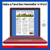 Make a Favorites Newsletter in Microsoft Word