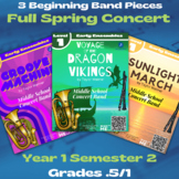 3 Concert Pieces for Beginning Middle School Band - Quarte