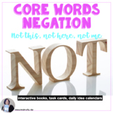 Core Vocabulary Negation Interactive Books and Activities Bundle