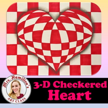 Preview of 3-D Checkered Heart