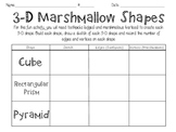 3-D Marshmallow Shapes