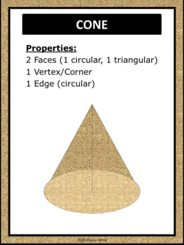 Preview of 3-D Objects Poster Set - Burlap