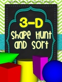 3-D Shape Hunt and Sort