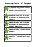 3-D Shape Scale/Rubric