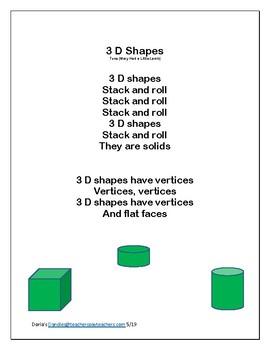 Preview of 3 D Shapes