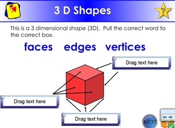 Preview of 3 D Shapes - Faces, Edges, Vertices
