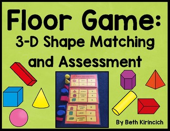 Preview of 3-D Shapes Game and Assessment